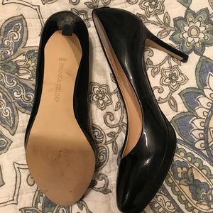 Patent leather pumps